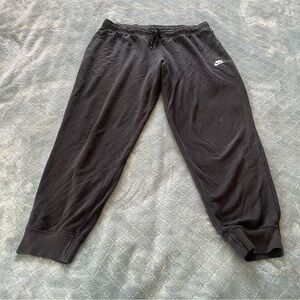 Nike‎ Black Jogger Sweatpants with Elastic Cuffs